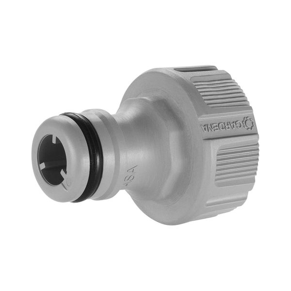 Gardena Hahnverbinder 21Mm (G 1/2) FüR Anschluss Von SchläUchen An WasserhäHne, Aus Kunststoff Und Metall, Passend FüR WasserhäHne Mit 21 Mm (G 1/2)-Gewinde, 18220-20)-image