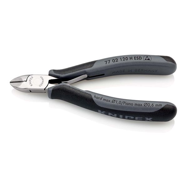 Knipex 77 02 120 H Esd Elektronik-Seitenschneider Mit Eingesetzter Hartmetallschneide Esd Mit Mehrkomponenten-HüLlen 120 Mm)-image