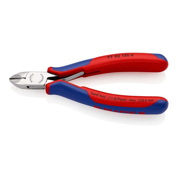Knipex 77 02 120 H Elektronik-Seitenschneider Mit Eingesetzter Hartmetallschneide Mit Mehrkomponenten-HüLlen 120 Mm)-image