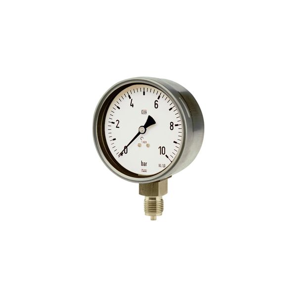 Riegler Manometer, Crni-Stahl, G 1/4 Radial Unten, 0 - 25,0 Bar, Ø 63 (4007)-image