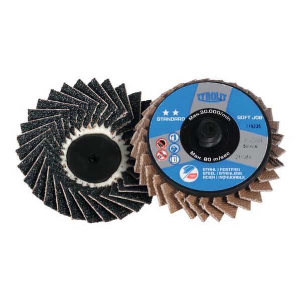 Tyrolit Soft Job FäCherschleifscheibe (Za),Ø 50,8 Mm, KöRnung: 80 (246985)-image
