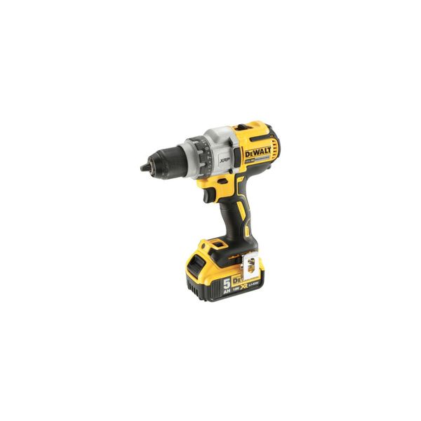 Dewalt DCD991P2-QW Bohrschrauber (Bl) 18 V /5 Ah BüRstenloser Motor Inkl .2X G-Akku (18 Volt /5 Ah) + SchnellladegeräT Im Tstak Box Ii Mit Led-Licht Und GüRtelclip)-image