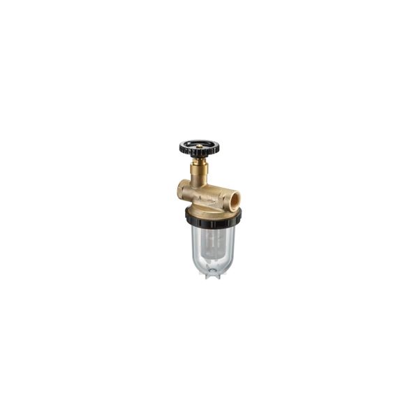 Oventrop Einstrang-HeizöLfilter Oilpur E A Edelstahl 100-150 My, Mit Absperrung (2123104)-image