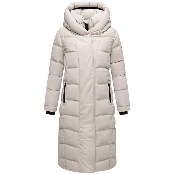 Steppmantel Navahoo "Engelsfeder Xiv", Damen, Gr. L (40), Bone, Obermaterial: 100% Polyester. Innenfutter: 100% Polyester. Wattierung: 100% Polyester. ÄRmelfutter: 100% Polyester, Gerade Knieumspielend, Hoch Geschlossener Ausschnitt, ÄRmel Ohne ÄRmelschlitz Elastischer Bund, MäNtel Steppmantel, Langer Wintermantel Mit Innenliegenden RucksackträGern-image