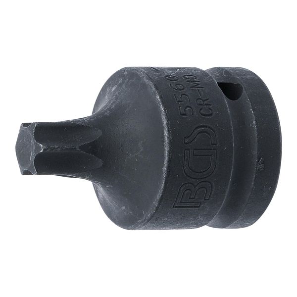 BGS Kraft-Bit-Einsatz 5560, Antrieb Innenvierkant 20 Mm (3/4"), T-Profil (FüR Tx) T60 ; BGS Technic)-image