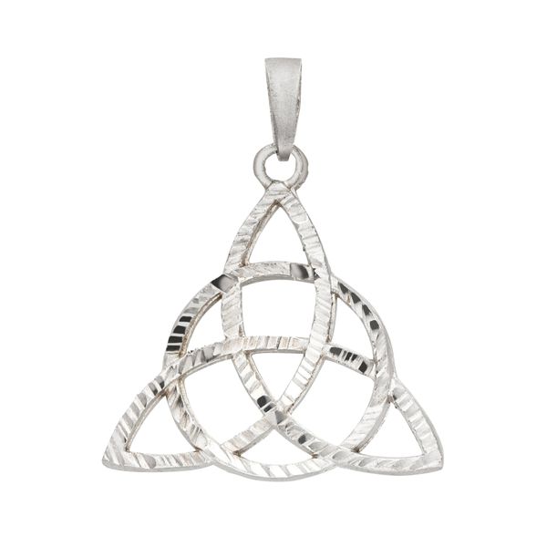 KettenanhäNger Jobo "AnhäNger Triquetra 28 Mm", Silber (Silber 925), SchmuckanhäNger, Damen, Silber 925 (Sterlingsilber), KettenanhäNger, 925 Silber Rhodiniert-image