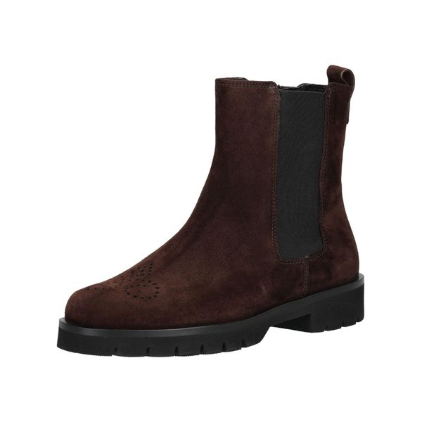Stiefelette HÖGl "HöGl Stiefelette Veloursleder/Textil", Damen, Gr. 39, Braun, Textil, Veloursleder, Schuhe Stiefelette-image