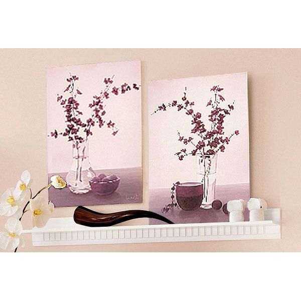 Wandboard Otto Home "Lisa", Weiß, B:130Cm H:14Cm T:14Cm, Massivholz, Regale, Wandboard, Aus SchöNem Massivem Kiefernholz, In Unterschiedlichen Farbvarianten-image