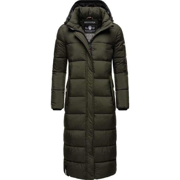 Steppmantel Navahoo "Isalie", Damen, Gr. XXL (44), GrüN (OlivgrüN), Oberstoff: 100% Polyester. Futter: 100% Polyester. Wattierung: 100% Polyester. ÄRmelfutter: 100% Polyester, Oversize Wadenlang, ÄRmel Ohne ÄRmelschlitz RippstrickbüNdchen Mit Innenliegendem Gummizug, MäNtel Steppmantel, Zeitloser Wintermantel Mit Abnehmbarer Kapuze-image