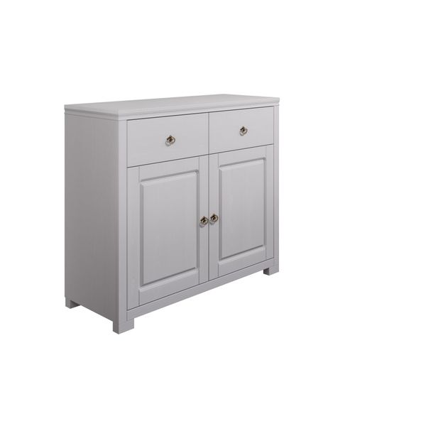 Kommode Otto Home "Gotland", Beige (Natur), B:102Cm H:89Cm T:40Cm, Massivholz, Sideboards, Kommode, Aus Massiver Kiefer, Mit 2 Schubladen, Fsc, Breite 102 Cm-image