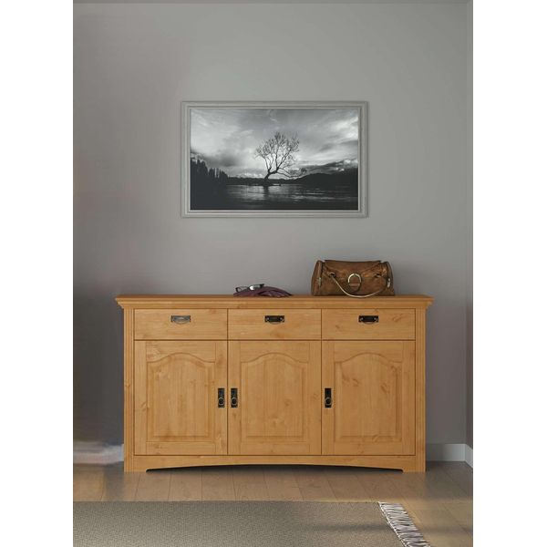 Kommode Otto Home "Konrad", Natur, B:156Cm H:82Cm T:39Cm, Massivholz, Sideboards, Kommode, Aus Massiver Kiefer, Breite 156 Cm, Mit Schubladen, Fsc-image