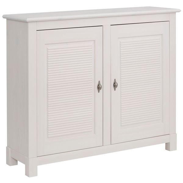 Kommode Otto Home "Rauna", Weiß, Kiefer, Sideboards, Kommode, Breite 118 Cm, Aus Massiver Kiefer, Fsc-Zertifiziert-image
