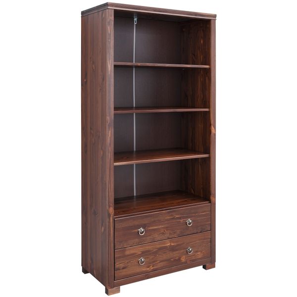 Standregal Otto Home "Gotland", Braun (Dunkelbraun), Regale, Standregal, Breite 80 Cm, HöHe 178 Cm, Aus Massiver Kiefer, Fsc-image