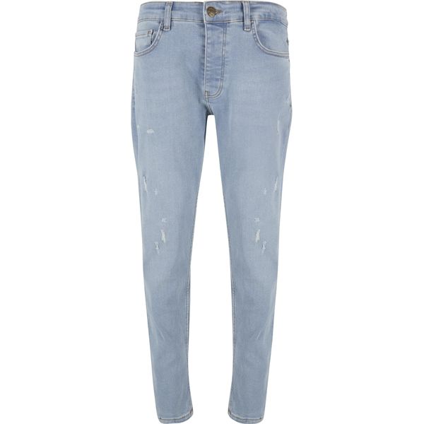 Bequeme Jeans 2Y Premium "2Y Premium Herren 2Y Tapered Fit Jeans", Herren, Gr. 31, NormalgrößEn, Blau, 97% Baumwolle, 3% Elasthan, Unifarben, Jeans-image