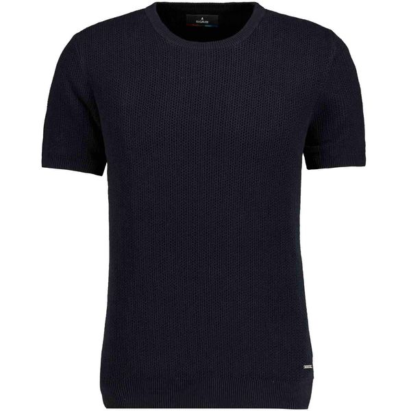 Rundhalspullover Ragman, Herren, Gr. 54, Schwarz, Strick, 100% Baumwolle, Rundhals, Pullover Rundhalspullover-image