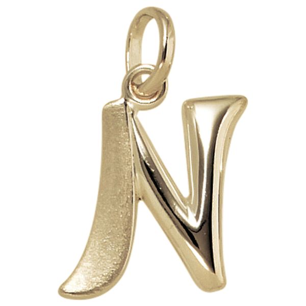 BuchstabenanhäNger Jobo "AnhäNger Buchstabe", Gelbgold 375, SchmuckanhäNger, Damen, N, Gelbgold 375, 375 Gold-image