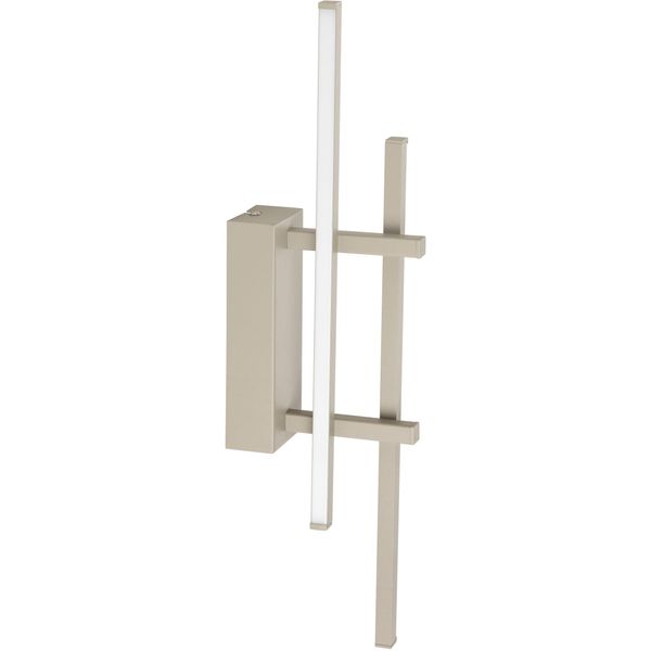 Eglo Wandleuchte "Trepiliano Wandlampe - Alu, Stahl - Led - 12W - IP20", Sandfarben, 1, H: 45,5Cm, 1 Stk., Leuchten, Wandstrahler, Wandspot, Wohnzimmer, Flur, L6 X H45,5 X AL15,5 Cm, Wandleuchte-image