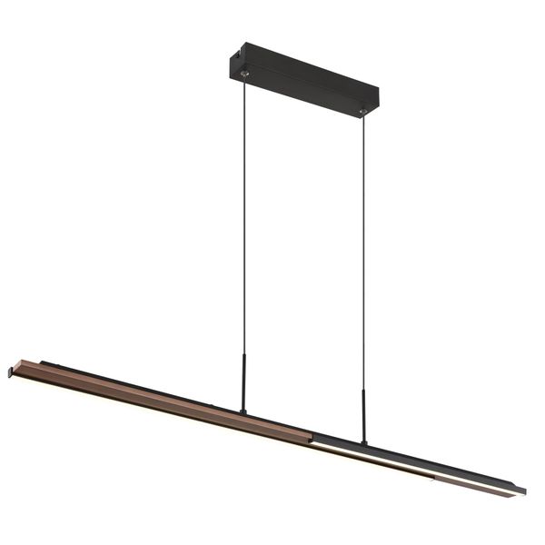 Globo Lighting Led Pendelleuchte "Quito", Braun (Schwarz), Leuchten, HäNgelampe/HäNgeleuchte/Wohnzimmer/Esstisch/Elegant, Led Pendelleuchte-image