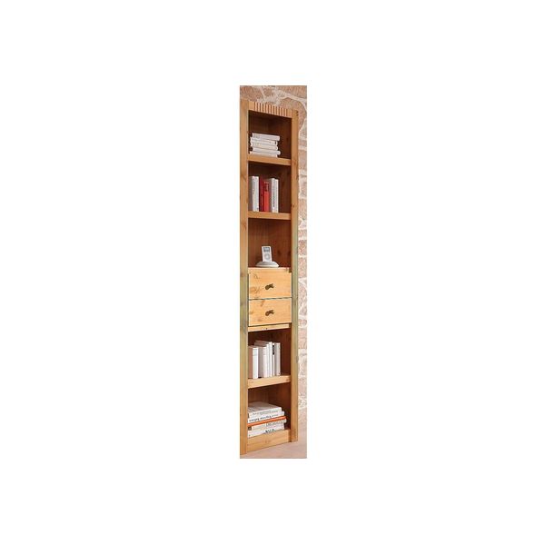 Anbauregal Otto Home "Bergen", Beige (Natur Gebeizt, Gewachst), B:45,5Cm H:213Cm T:27Cm, Massivholz, Regale, In Unterschiedlichen Farbvarianten, Breite 45 Cm-image