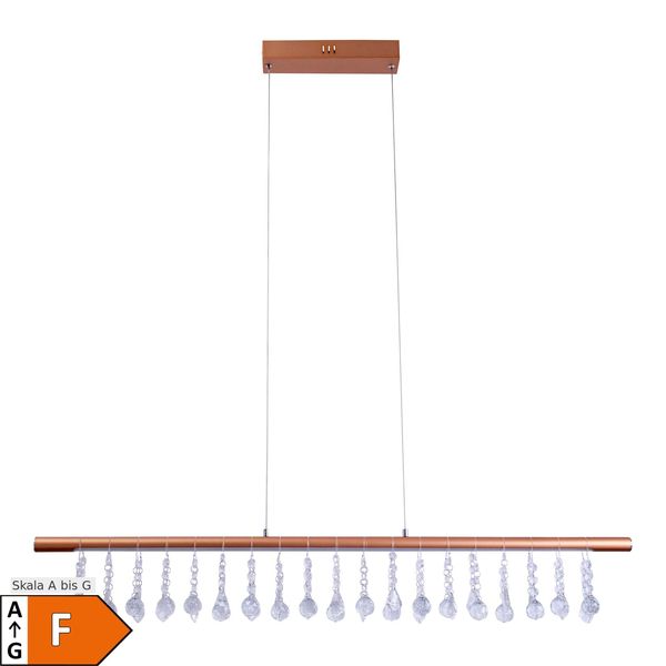 NäVe Led Pendelleuchte "Nobilis"" L: 100 Cm Gold"-image