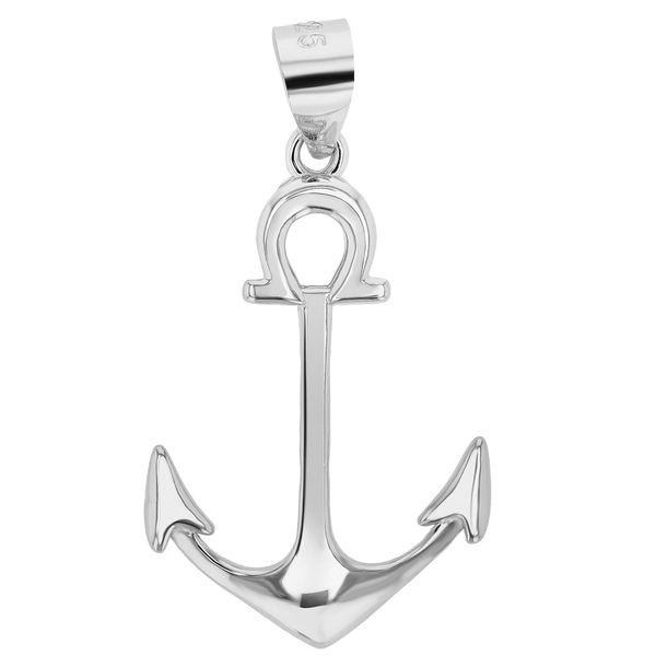 KettenanhäNger Adelia´S "Hochwertiger Anker AnhäNger Aus 925 Sterling Silber", Silber, SchmuckanhäNger, Damen, Silber 925 (Sterlingsilber), KettenanhäNger-image