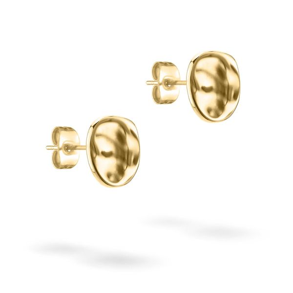 Paar Ohrstecker Liebeskind Berlin "Schmuck Geschenk Edelstahl Ohrringe Organics", Gelbgoldfarben, Ohrringe, Damen, Edelstahl-image