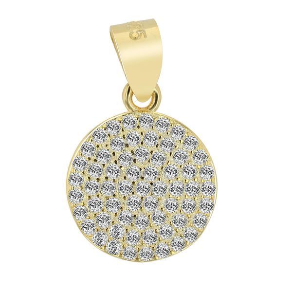 KettenanhäNger Adelia´S "Eleganter Schmuck AnhäNger Aus 925 Sterling Silber", Gold, SchmuckanhäNger, Damen, Silber 925 (Sterlingsilber), KettenanhäNger-image