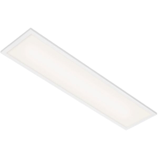 Briloner Leuchten LED Panel "7067016 Simple", Weiß, Leuchten, Deckenlampe, 100X25X6Cm, Weiß, 22W, Wohnzimmer, Schlafzimmer, KüChe-image