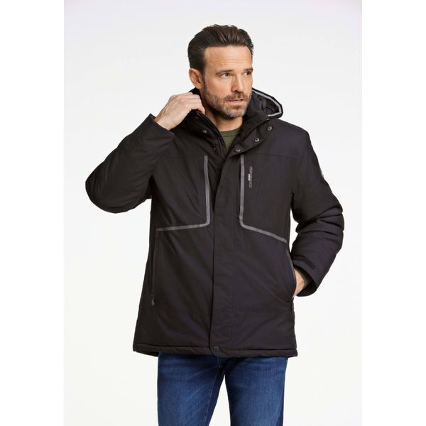 Funktionsjacke Bison "Funktionelle Jacke Regular Fit", Herren, Gr. M, Schwarz, Obermaterial: 100% Polyester; FüLlung: 100% Polyester, Klassisch, Jacken Funktionsjacke-image