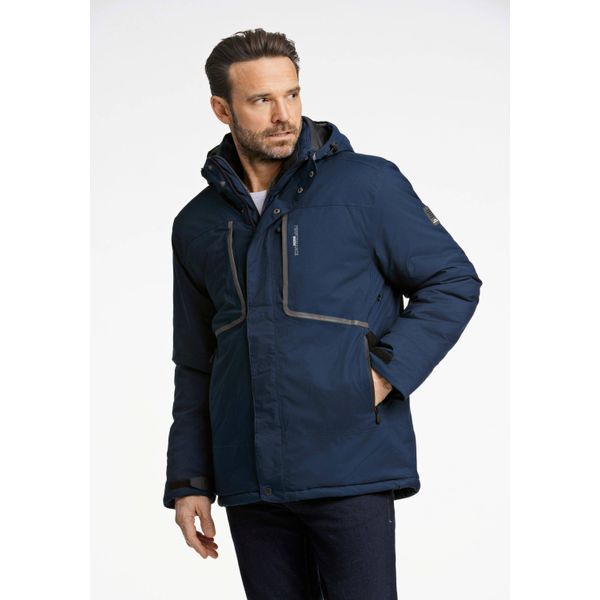 Funktionsjacke Bison "Funktionelle Jacke Regular Fit", Herren, Gr. 3XL, Blau (Navy), Obermaterial: 100% Polyester. FüLlung: 100% Polyester, Klassisch, Jacken Funktionsjacke-image