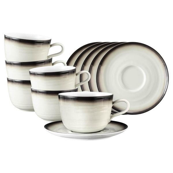 Seltmann Weiden Milchkaffeetassen Mit Untertassen Terra 400 Ml 6Er Set-image