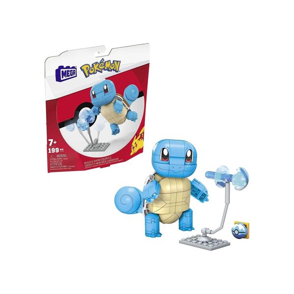 Mattel GYH00 - Mega - PokéMon - Schiggy Klemmbausteine-Satz, 199 Teile-image