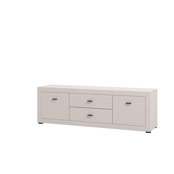 Lowboard Home Affaire "Warwick Tv-Board, Tv-Kommode, Tv-Schrank, Tv-Unterschrank, Tv-MöBel", Kaschmir, B:166,5Cm H:53Cm T:41,5Cm, Holzwerkstoff, Mdf, Sideboards, Lowboard, Elegantes Lowboard In Kaschmir Mit Viel Stauraum, HeißFolienpräGung-image