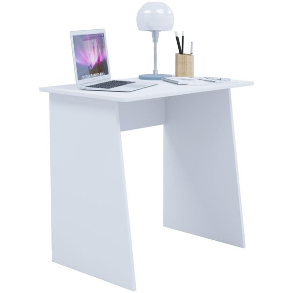 Schreibtisch Vcm "Holz Schreibtisch Computertisch Masola Mini", Weiß, B:80Cm T:50Cm, Tische, Schreibtisch-image