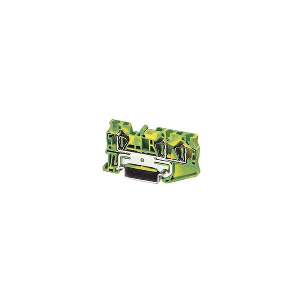 Phoenix Contact Durchgangsklemme 0,08-6Qmm Gn-Ge St 4-TWIN-PE (3031416)-image