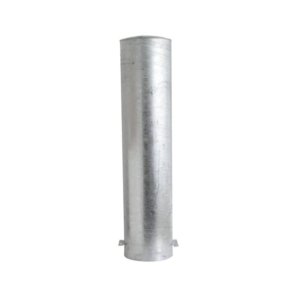 Schake Absperrpfosten Typ 40271B, Ortsfest, Zum Einbetonieren, Ø 273Mm, GesamtläNge:1500Mm, Weiß / Rot)-image