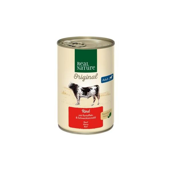 Real Nature Adult BœUf Aux Pommes De Terre 12X400 G-image