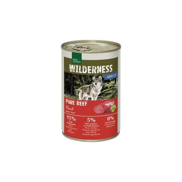 Real Nature Wilderness Nourriture Humide Chien Adulte Pure Beef 12X400 G-image