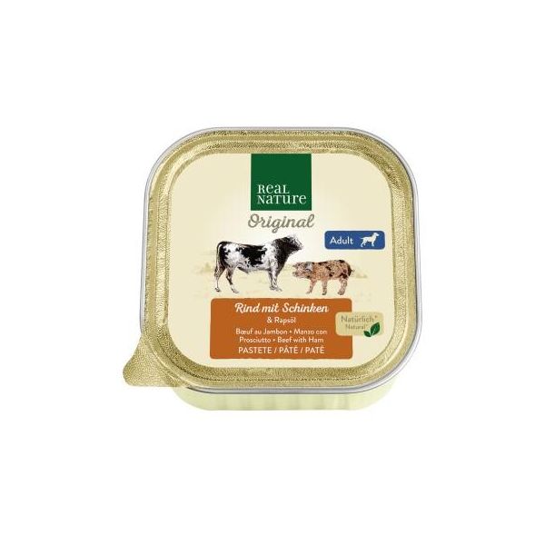 Real Nature Adult BœUf Et Jambon 34X100 G-image