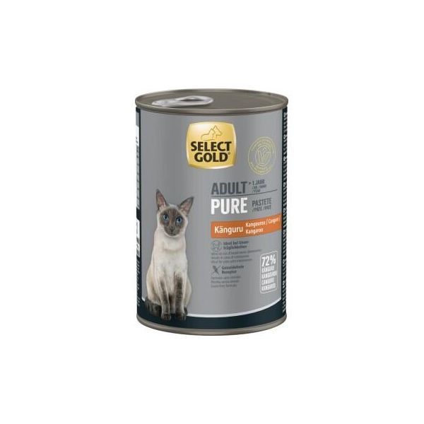 Select Gold Pure BoîTes De PâTéE Chat Adute Kangourou 6X400 G-image