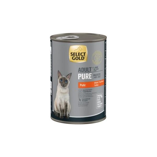 Select Gold Pure BoîTes De PâTéE Chat Adute Dinde 24X400 G-image