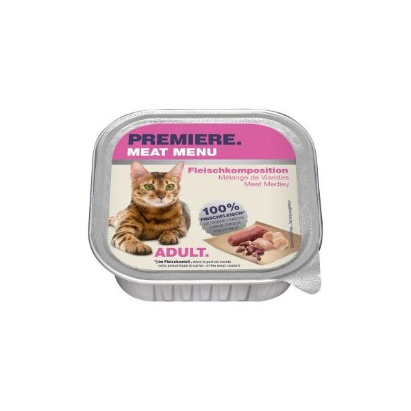 Premiere Meat Menu Adult MéLange De Viandes 64X100 G-image