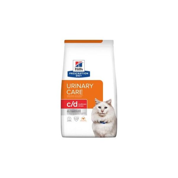 Hill's Prescription Diet C/D Multicare Stress Urinary Care Croquette Chat Adulte Poulet 2X8 Kg-image