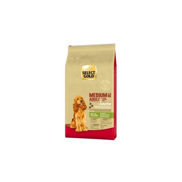 Select Gold Sensitive Croquettes Chien Adulte Medium Canard Aux Pommes De Terre 12 Kg-image