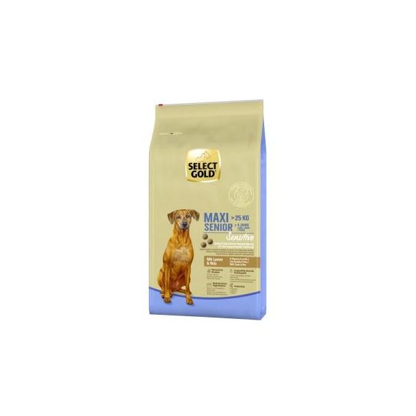 Select Gold Sensitive Croquettes Chien Senior Maxi Agneau Et Riz 12 Kg-image