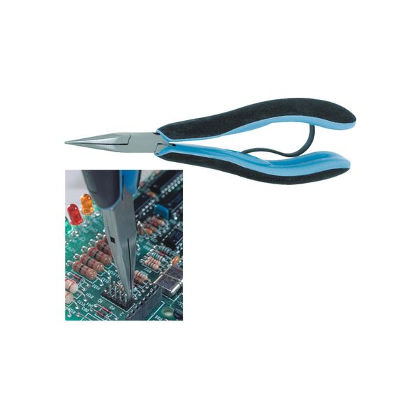 LindströM Elektronik-Spitzzange, Backen Gezahnt, Ganze LäNge: 150 Mm (Rx 7891)-image