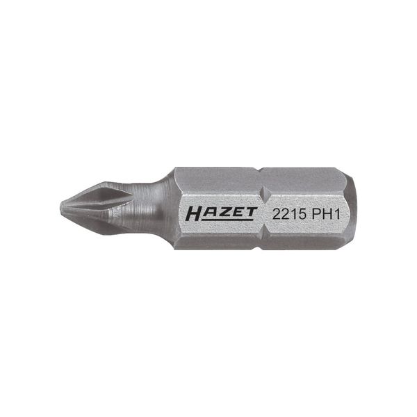 Hazet Bit 2215-PH1 Sechskant Massiv 6,3 (1/4 Zoll) Kreuzschlitz Profil PH PH1)-image