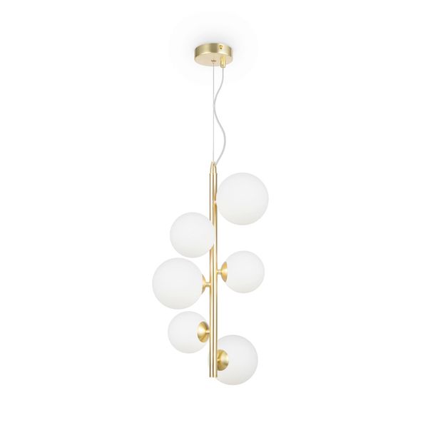 Pendelleuchte Dallas Goldfarben/Weiß Max. 28 Watt-image