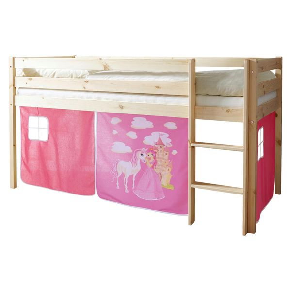Spielbett Holz Malte Ca. 90X200 Cm Rosa-image