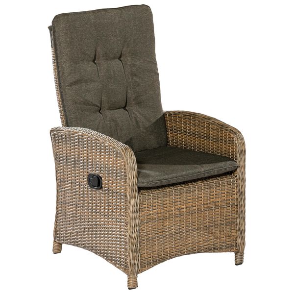 Gartensessel 2Er-Set Atrani Beige Kunststoffgeflecht-image